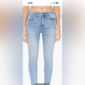 PISTOLA DISTRESSED HIGH WAIST SKINNY JEANS SIZE 27